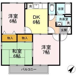 サンハイツ南手城の物件間取画像